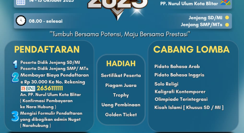 "NUGET 2025 (Nurul Ulum Get Talent 2025)"